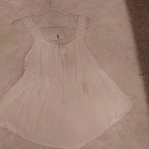 Doe & Rae lacey/see through top